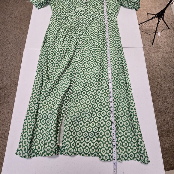 BODEN Elsa Floral Print Midi Dress Green Primrose Women's 14 Cottagecore NWOT - Picture 8 of 12